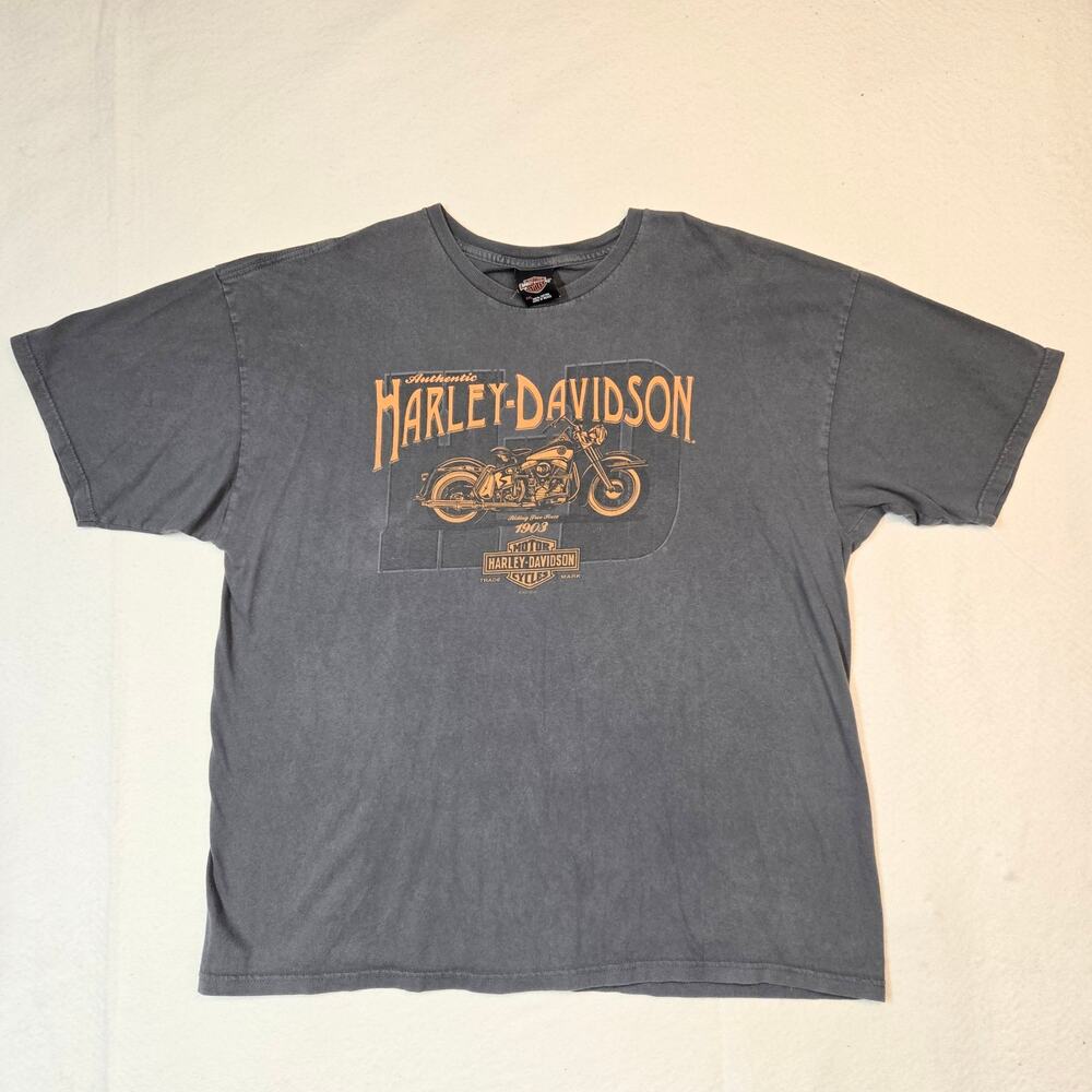 Harley-Davidson T-Shirt Mens 2XL Gray Tee Motorcycles Thiensville, WI